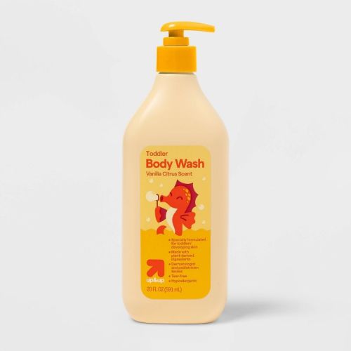 Toddler/Kids' Body Wash - up&up™: Hypoallergenic, Liquid Cleanser for Normal Skin, Vanilla & Citrus Fragrance, 20 oz Bottle
