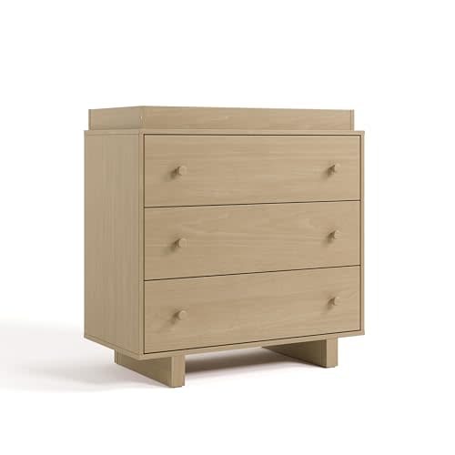 Storkcraft Texas 3 Drawer Chest with Removable Changing Table Topper (Driftwood) – GREENGUARD Gold Certified Baby Dresser, Interlocking Drawer System for Nursery & Kids’ Bedroom Dresser