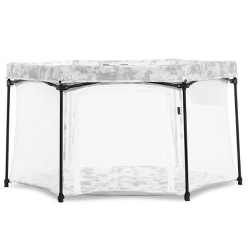 Dream On Me Onyx Playpen – Lightweight, Portable Baby Playard with Padded Floor, Breathable Mesh Walls & Carry Bag; Great for Indoor/Outdoor Use