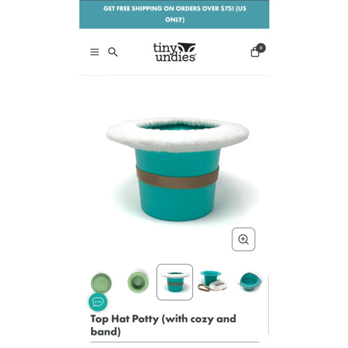 Top Hat Potty (with cozy and band)