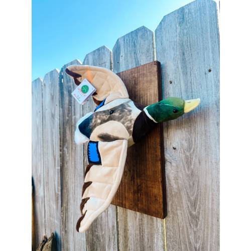 Adore Plush Company Mallard mounted on plaque or driftwood