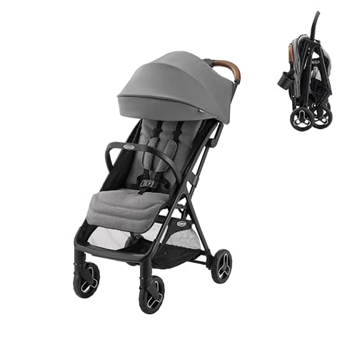 Graco Ready2Jet Compact Stroller Overhead Friendly Compact Travel Stroller with Automatic Fold, Kingston