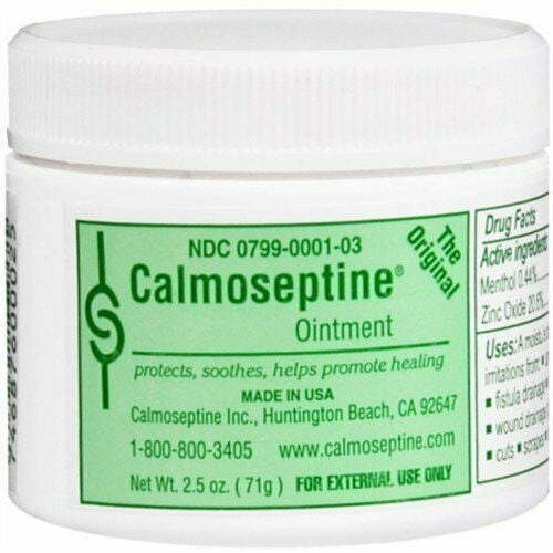 Calmoseptine Ointment Jar Protects Soothes & Helps Heal Skin Irritations 2.5 Oz