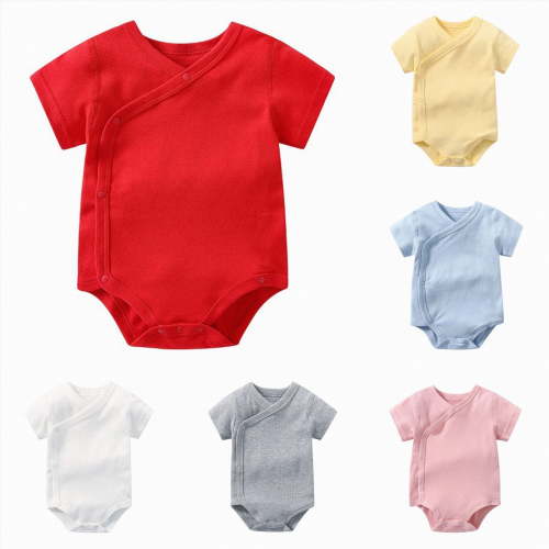 YDFCWXW Baby Boy Girl Side Snap Bodysuits - Cotton Plain Long Sleeve Baby Clothes for Newborn-12 Months (Light Pink, 0-3 Months)