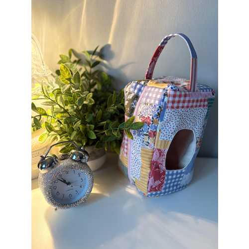 Handmade Cotton Diaper Pouch, Portable Baby Essentials Bag, Baby Shower Gift, Nappy Organizer, Travel Wipe Case, Diaper Clutch