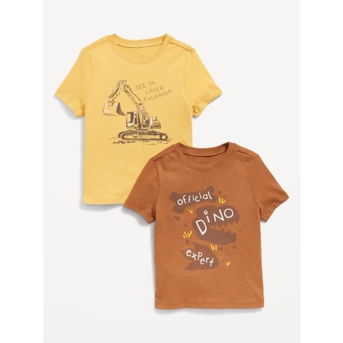Unisex Short-Sleeve Graphic 2-Pack T-Shirt for Toddler