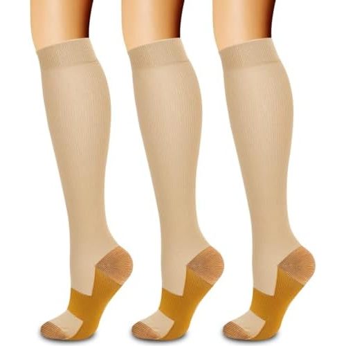 3 Pack Medical Compression Sock-Compression Sock For Women and Men Circulation -Best for Running,Nursing,Athletic Sports
