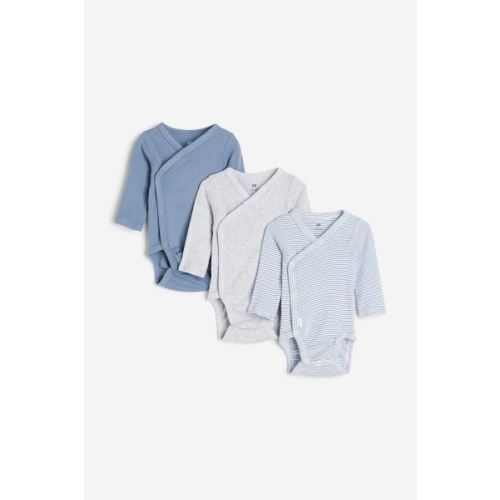 3-pack Long-sleeved Bodysuits