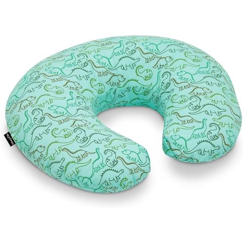 Dream On Me Beeboo Nursing Pillow and Positioner, Breastfeeding and Bottlefeeding Pillow, Removable and Washable Pillow Cover, Soft and Breathable Fabric, Green