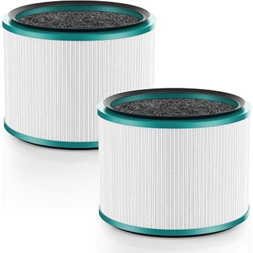 2 Pack Air Purifier Filter Replacements for Dyson HP01, HP02, DP01 Desk Purifiers. Compare to Part # 968125-03 - Compatible with Dyson Pure Hot Cool Link Air Purifier Filter Replacement.