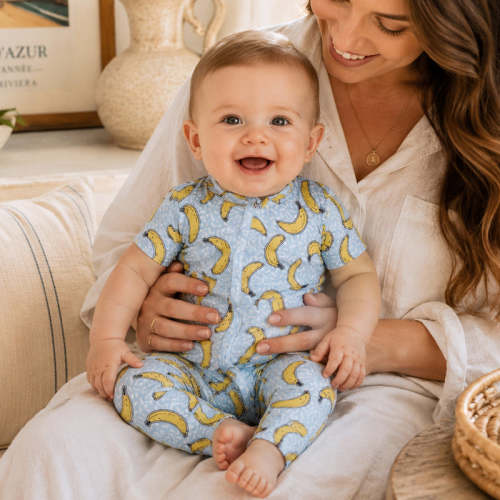 Banana Split Convertible Bamboo Zipper Romper for Baby – Tesa Babe