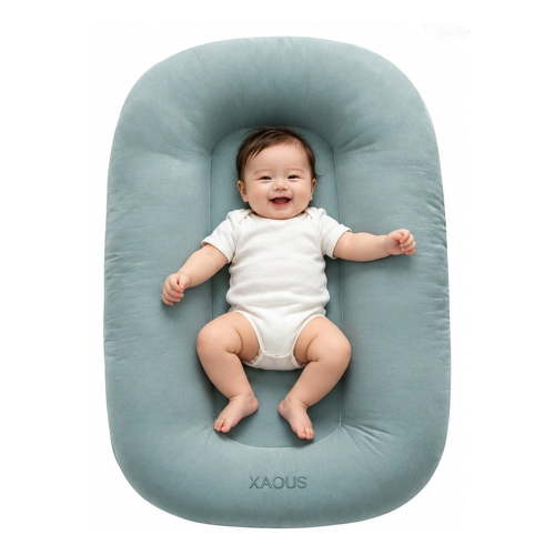 Baby Lounger for Newborn, Soft Care Cushion, Portable Support Pillow, Lightweight Nursery Cushion for Feeding, Bonding and Daily Care