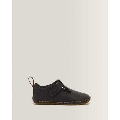 NEWBORN POLLEY PU-COATED LEATHER MARY JANE SHOES in Black | Dr. Martens