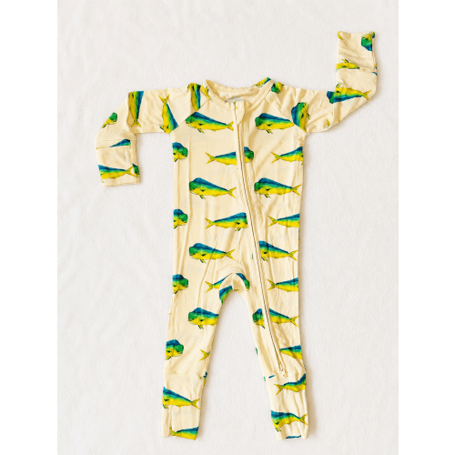 Mahi Mayhem - Bamboo Zippy Sleeper Pajamas - READY TO SHIP – Bub & Tide