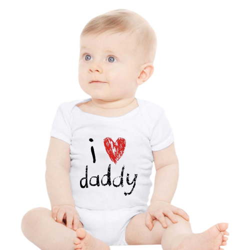 Baby Onsies Boys Girls Short Sleeve Letter Prints Bodysuits Outwear Onesies White 3 Months-6 Months