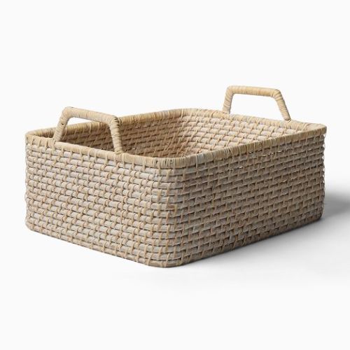 Modern Weave Rattan Baskets, Handwoven | West Elm