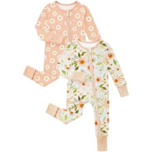Yoofoss Viscose Bamboo Sleepers for Baby Boy & Girl, 2-Way Zipper Pajamas