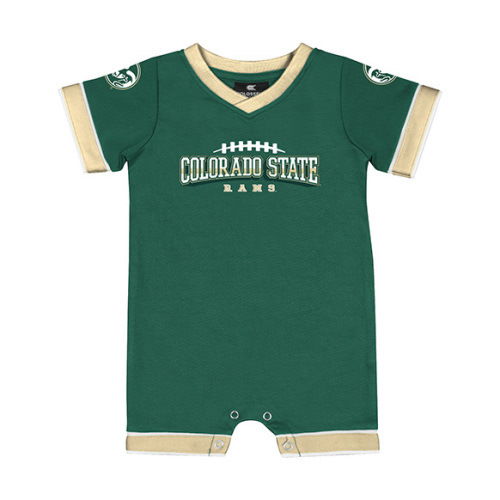 Colorado State Rams Green Infant Football Romper