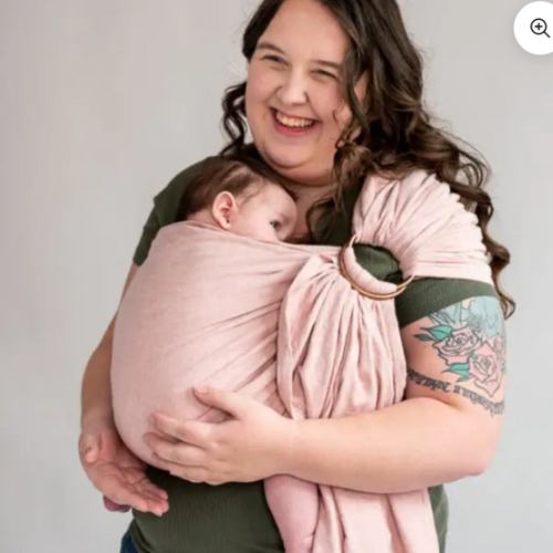 Blush Pink Ring Sling | hope&plum Baby Carrier
