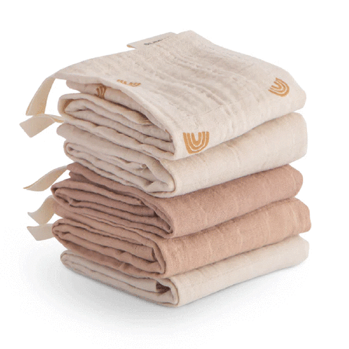 Muslin Cotton Washcloth (5 Pack)