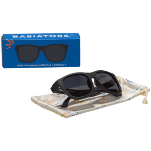 Jet Black Navigator I Smoke Lenses – Babiators Sunglasses