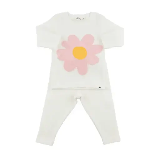 Girls' Daisy Applique Two Piece Set - Baby