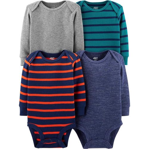 Simple Joys by Carter's Baby 4-Pack Long-Sleeve Thermal Bodysuit