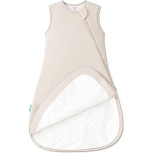 PurComfy Supersoft Bamboo Viscose Sleep Sack, 1.0 TOG Baby Sleeping Bag | Ideal For Sensitive Skin, 2-Way Zipper, All Season Baby Wearable Blanket, Neutral for Boy Girl