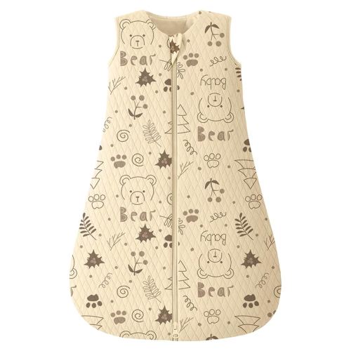 Looxii Gigoteuse pour bébé de 6 à 12 mois - TOG 2,5 - En coton matelassé - Fermeture éclair bidirectionnelle - Chaude pour l'hiver