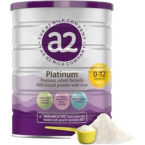 a2 Platinum Premium Infant Formula for Babies 0-12 Months | Milk-based Powder with Iron | Nutritionally Complete | Vitamin E, Prebiotics, DHA, Choline – 14.1 - oz Can