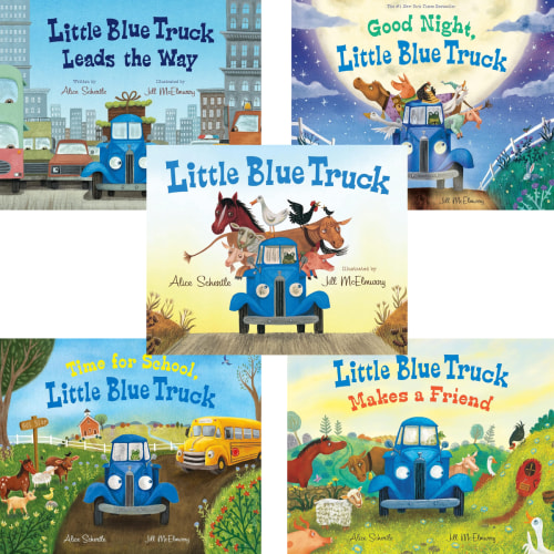 Little Blue Truck Hardcover Collection: Little Blue Truck Leads the Way; Little Blue Truck Makes Friends; Time For School; Goodnight by alice Schertle