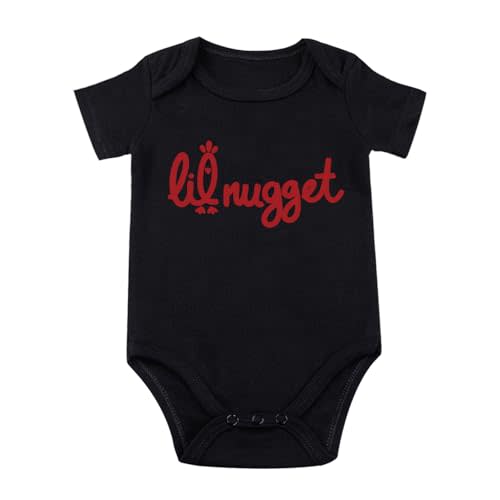 Little Nugget Bodysuit Baby Funny Lil Nugget Baby Bodysuit Chicken Bodysuits Boy Girls Clothes