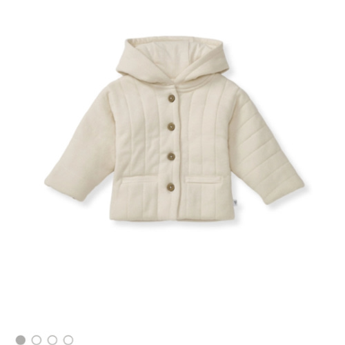 Organic Cotton Quilted Baby Jacket