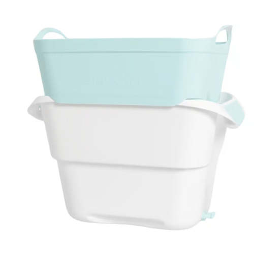 Strucket Interlocking Strainer Bucket with Plug