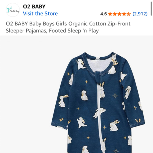 O2 BABY Baby Boys Girls Organic Cotton Zip-Front Sleeper Pajamas, Footed Sleep 'n Play