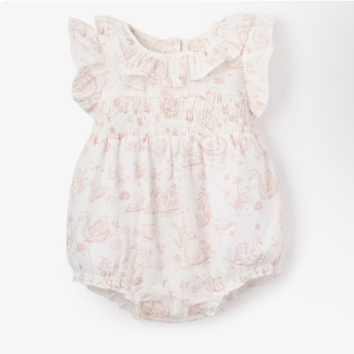 Swan Toile Swiss Dot Bubble