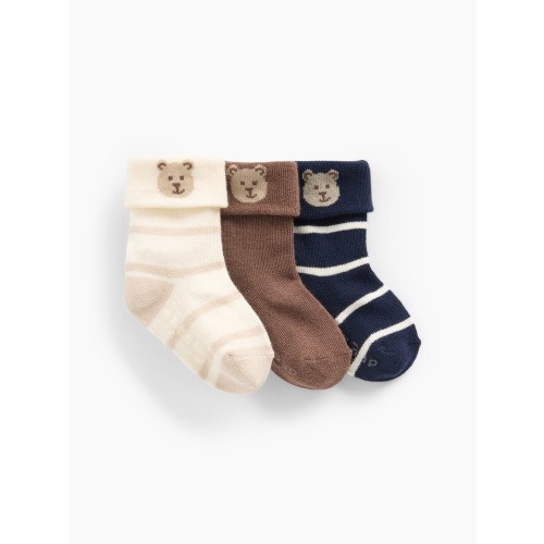 Baby Brannan Bear Foldover Socks (3-Pack)