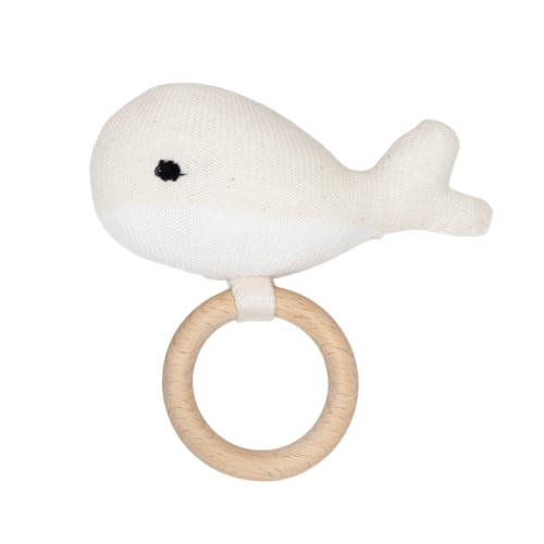 Organic Knit Whale Teether