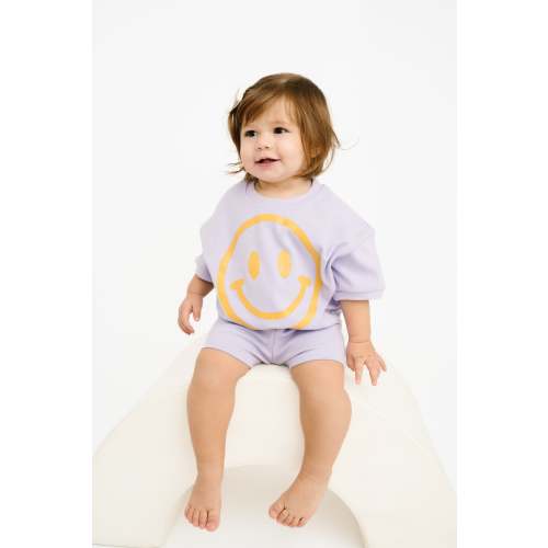 Lilac Short Sleeve Smiley Set