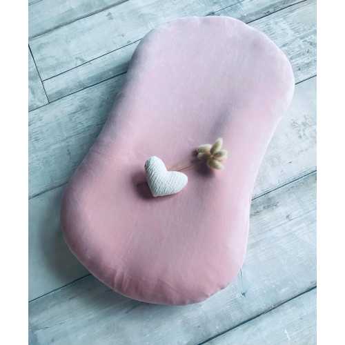 Pink Super Soft Velvet Cover for Snuggle Me Infant Lounger, Fabric Slip On Cover for 0-9 Months Snuggle me Baby Lounger.