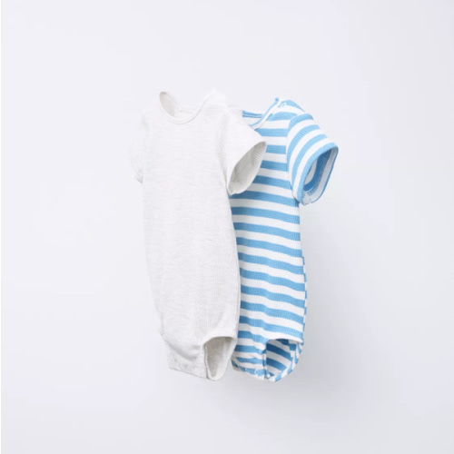TWO-PACK WAFFLE BODYSUITS - Gray marl | ZARA United States