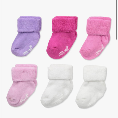 Little Me baby-girls 6 Pack Variety Socks