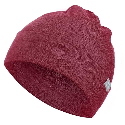 Merino Wool Beanie Kids - Unisex Cuff Wool Beanie Cap for Children - Breathable, Ideal for Sensitive Skin Winter Essential