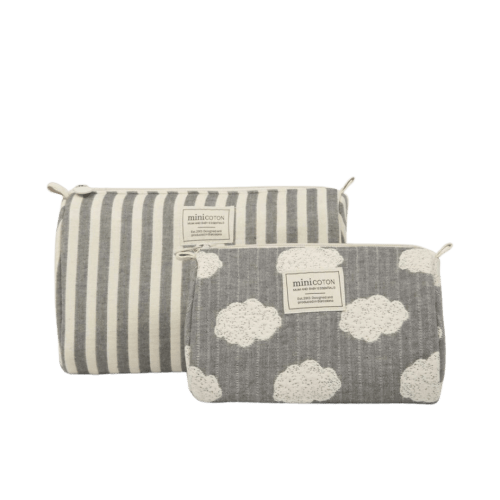 Set Toiletry Bag Rayas + Nubes