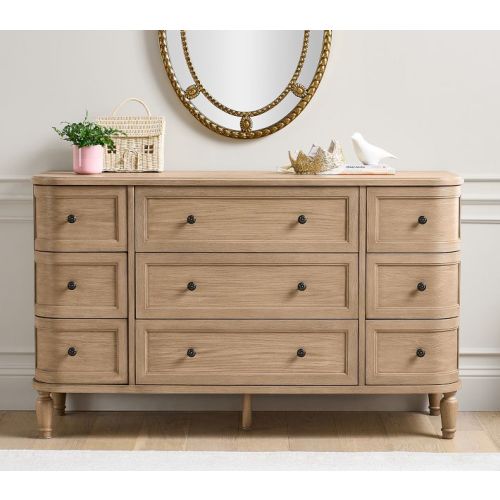 Aubrey 9-Drawer Dresser - Seadrift (brown wood)