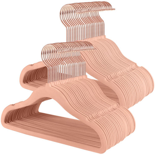 Rebrilliant Baby Hangers 50 Pack, Kids Hangers, 11.8 X 8.1 Inches, Silver 360° Swivel Hooks, Space-Saving Clothes Hangers, Velvet Hangers, Non-Slip | Wayfair