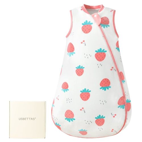 1.0 Tog 2.5 Tog Baby Sleep Sack, Unisex Cotton Toddler Sleeping Sack for Babies, 2-Way Zipper Baby Wearable Blanket