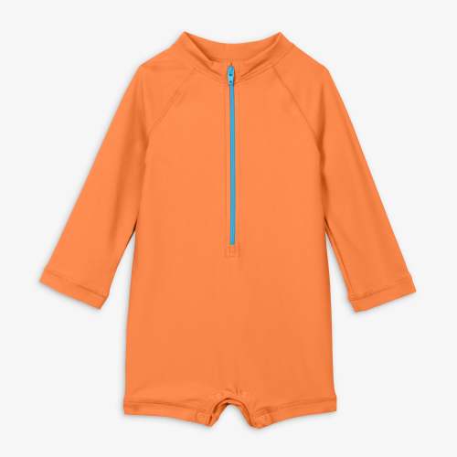 Baby one-piece rash guard - Cantaloupe / 3-6