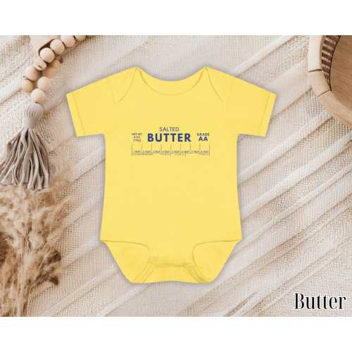 Thanksgiving Baby Butter Bodysuit Funny Foodie Baby Bodysuit Butter Costume Baby Salted Butter Lover Baby Shower Gift Baker Chef Mama Gift