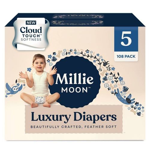 Millie Moon Lux Disposable Diapers - Size 5 - 108ct